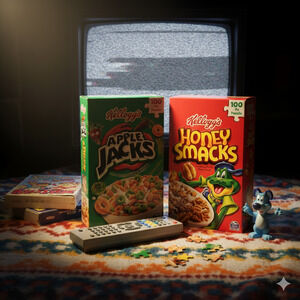 Kellogg’s Cereal Box 100-Piece Puzzles – Apple Jacks & Honey Smacks | Set of 2